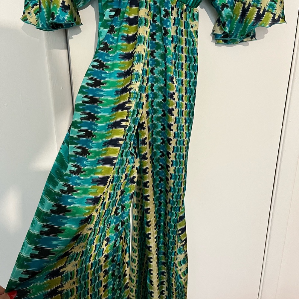 Jumpsuit size S silk made IN USA excellent condition
